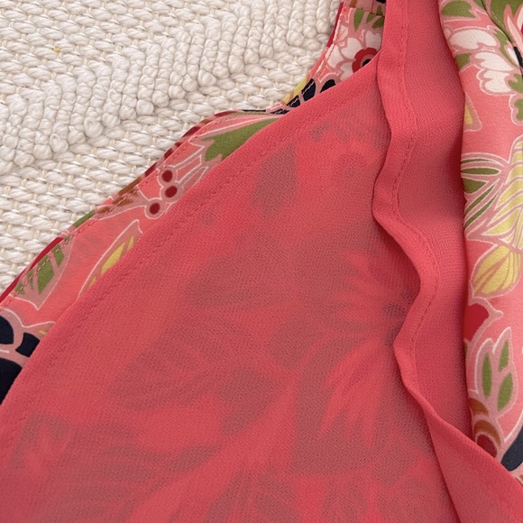 STUNNING Club Monaco 100% silk FLORAL DRESS - Picture 6 of 6